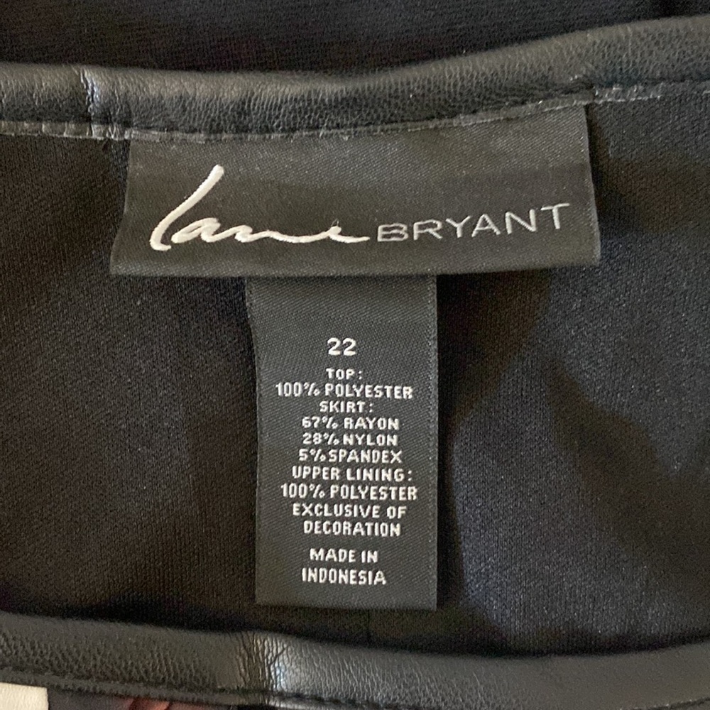 Lane Bryant Scoop Neck Pleated Bodice Sheath Dress - Picture 5 of 7